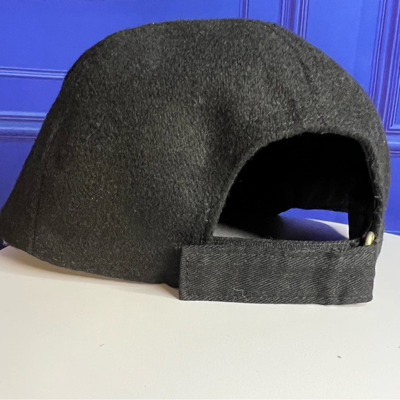 H&M black wool blend adjustable baseball cap - Picture 7 of 7